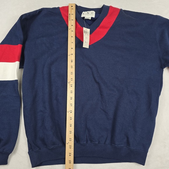 International‎ Concepts INC Men's Size Small Colorblock RWB Pullover Sweater New - Picture 7 of 9